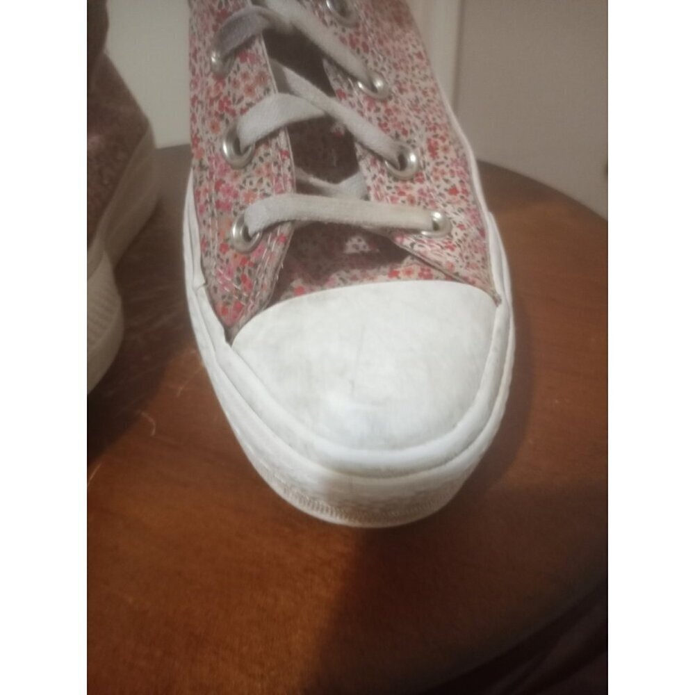 Converse All Star Lift Platform Trainers Womens Size 7 Ditsy Floral Shoes - Picture 4 of 16